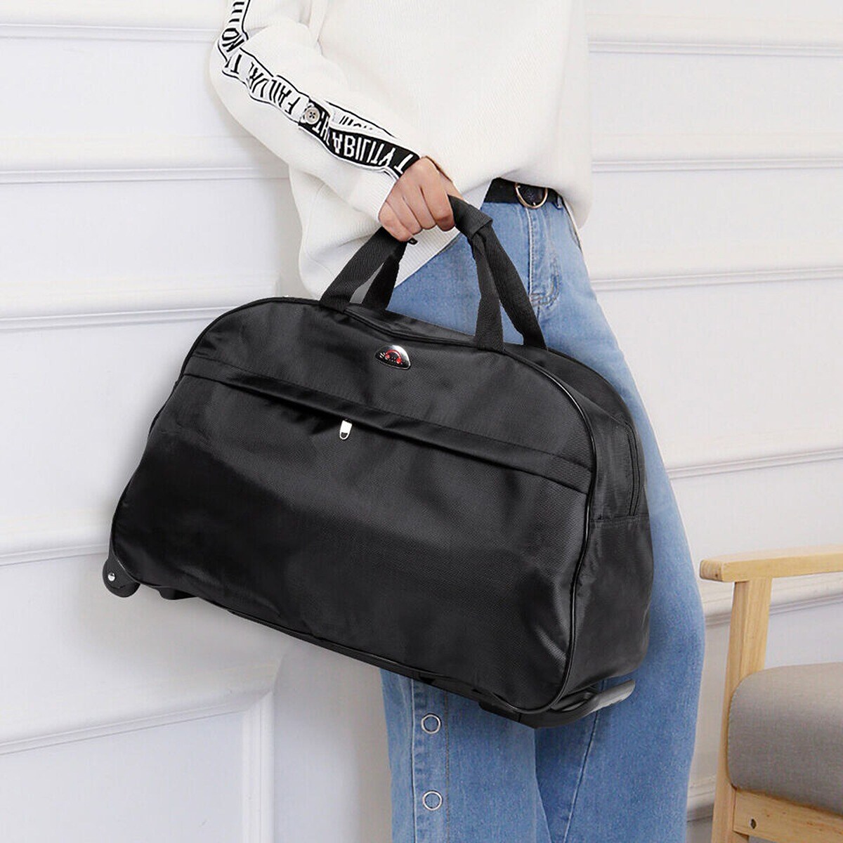 24 Inches Rolling Wheeled Tote Duffle Bag