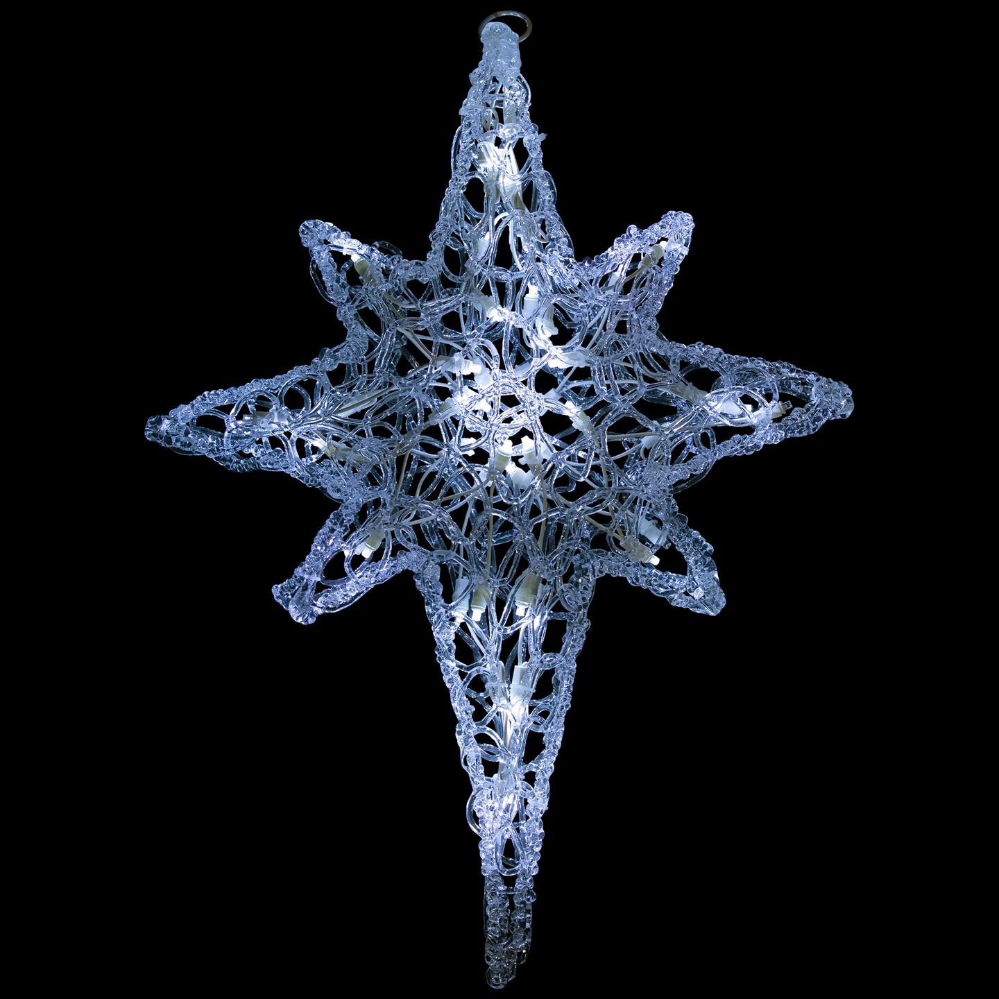 Northlight 24&#x22; Pure White LED Twinkle Bethlehem Star Hanging Christmas Decoration