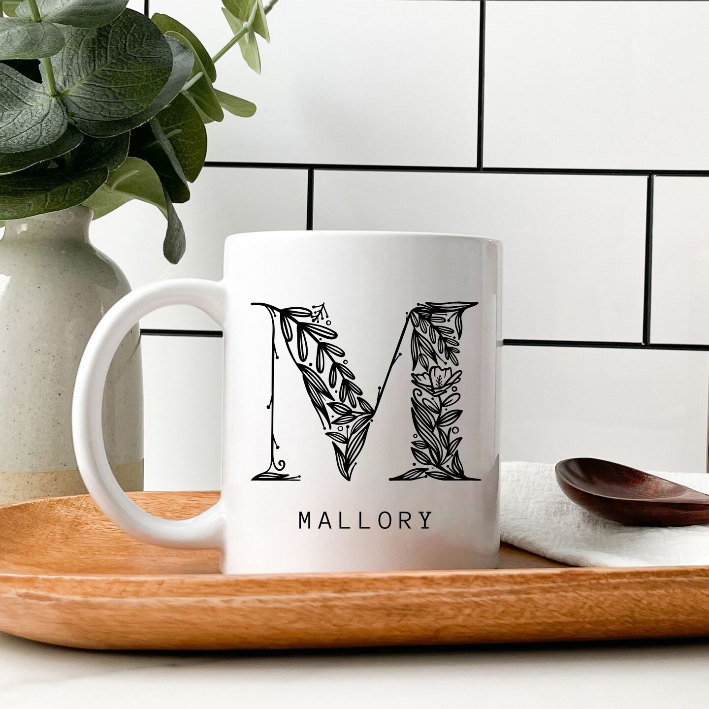 Personalised Initial Mug-initial Mug-alphabet Mug-custom 