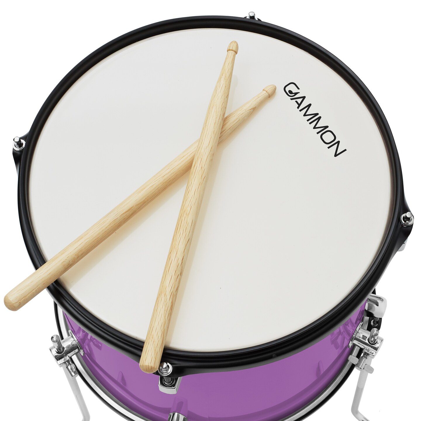 Gammon Percussion 5-Piece Junior Starter Drum Kit with Cymbals, Hardware, Sticks, & Throne