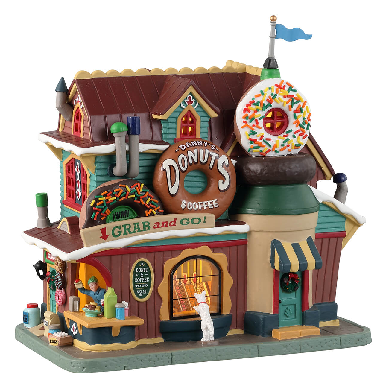 Lemax&#xA9; Harvest Crossing Village&#x2122;: Danny&#x27;s Donuts &#x26; Coffee