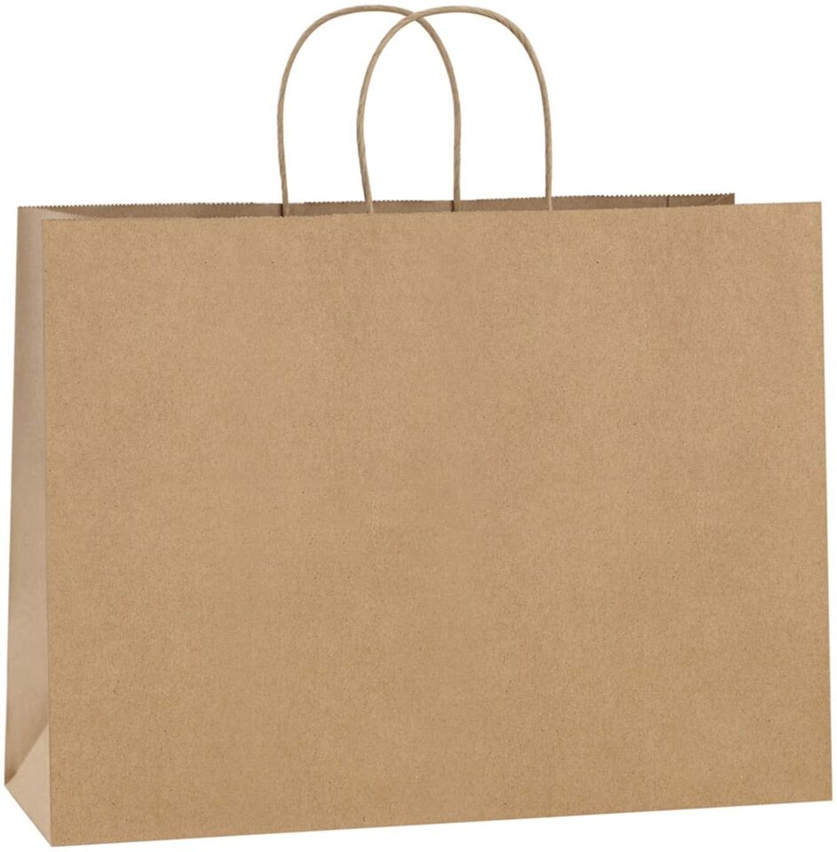 Kraft Paper Bag Party Shopping Gift Bags Retail Merchandise with Handles