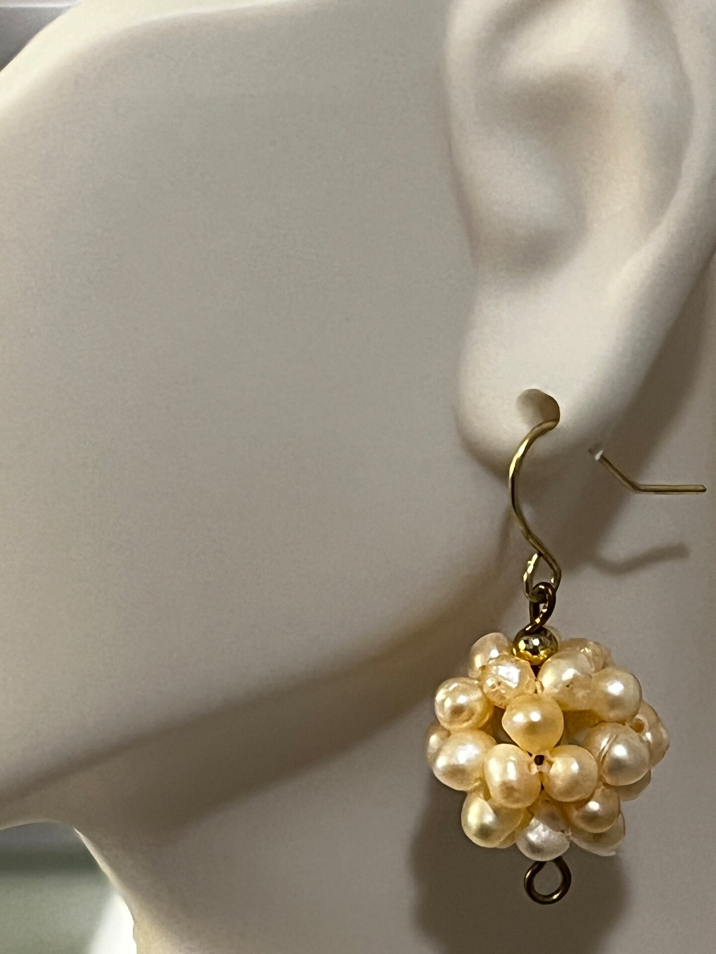 Pearl Grape Cluster Earrings