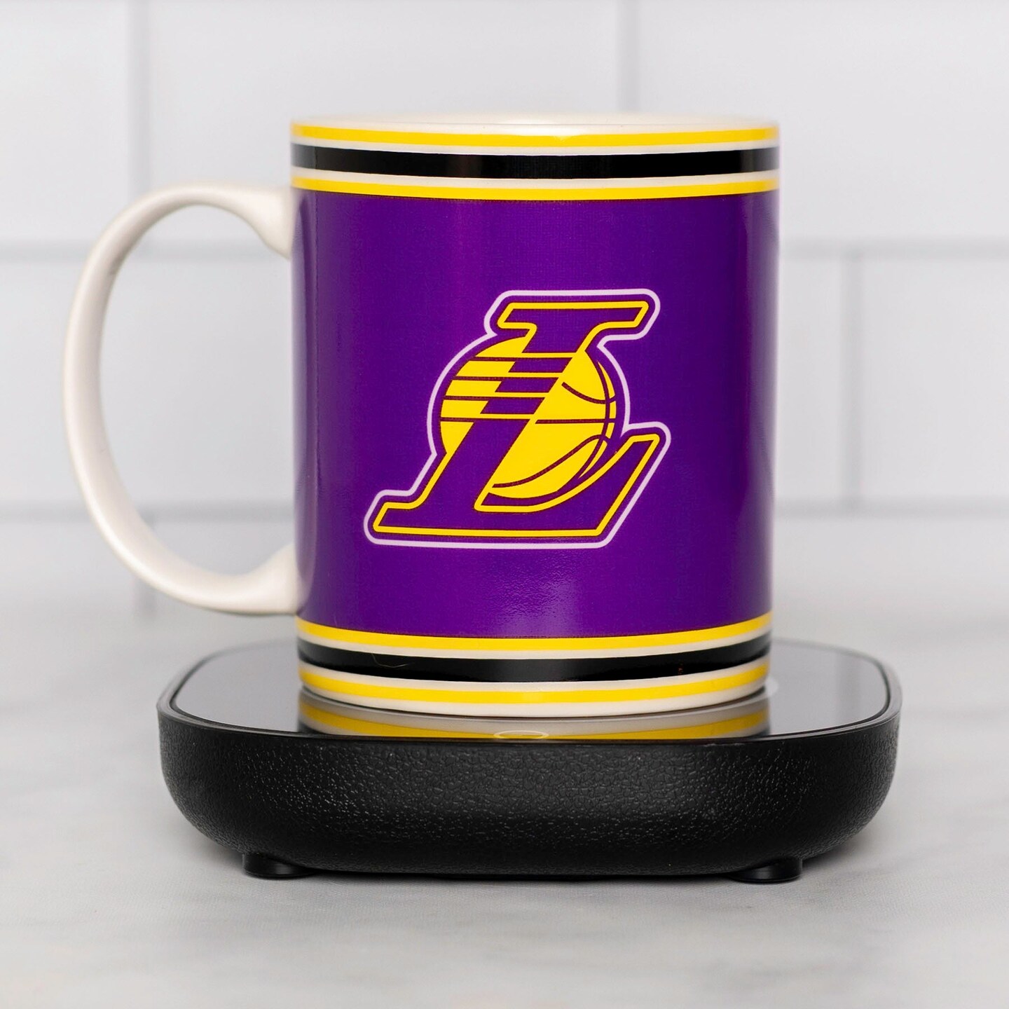 Uncanny Brands NBA Los Angeles Lakers Logo Mug Warmer Set