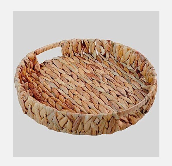 Natural Water Hyacinth Storage Baskets Made by Hand