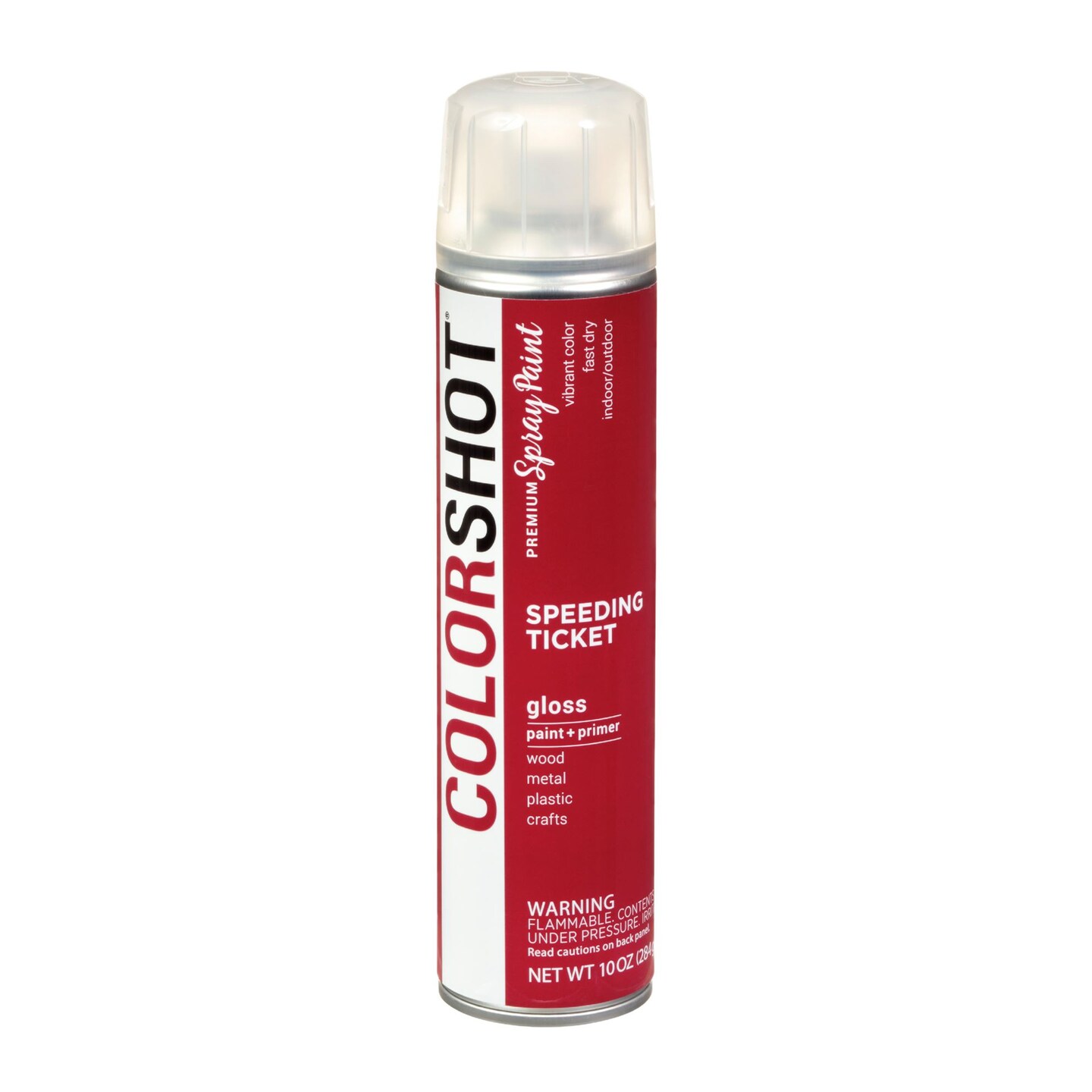 COLORSHOT Gloss Spray Paint Speeding Ticket (Dark Red) 10 oz. 4 Pack
