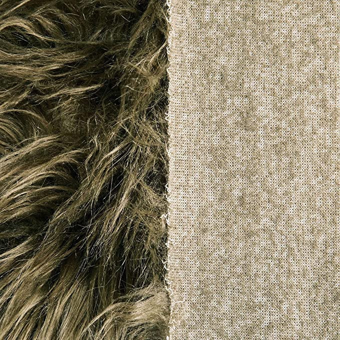 FabricLA Fabricla Shaggy Faux Fur Fabric By The Yard - 72 X 60