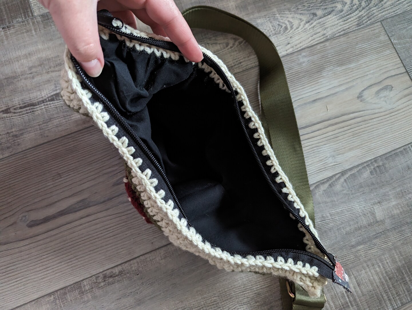 Crochet Mushroom Fannypack | MakerPlace by Michaels