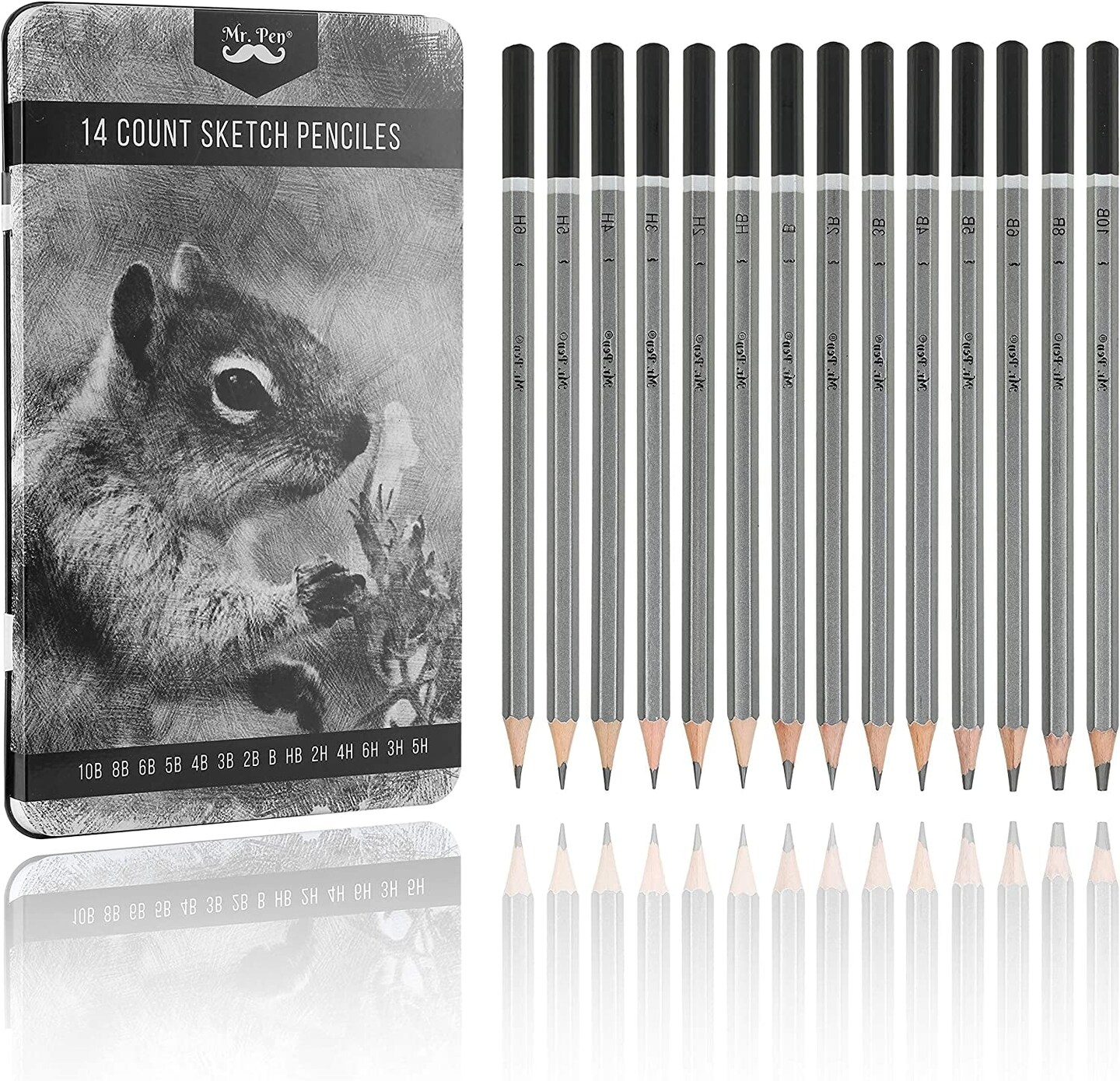 14Pcs/pack Drawing Pencils Sketch Pencils Graphite Pencils Art