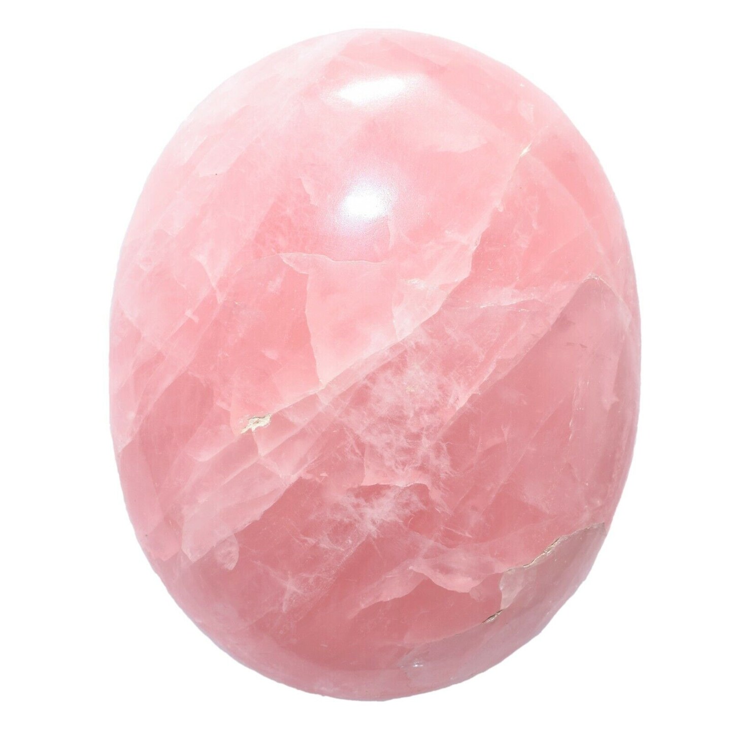 Himalayan Rose Quartz Crystal Palm Stone