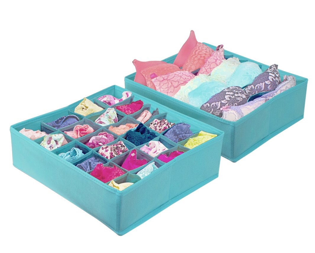 Sorbus Set of 4 Foldable Drawer Dividers, Storage Boxes, Closet Organizers, Under Bed Organizer