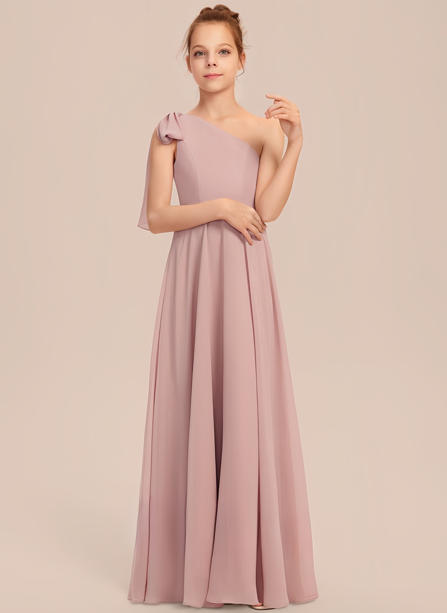 dusty rose junior bridesmaid dresses