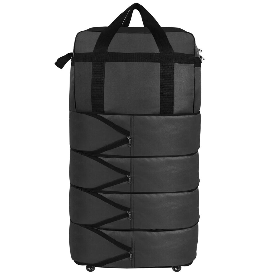 Expandable Wheeled Duffle Bag Foldable Rolling Luggage.