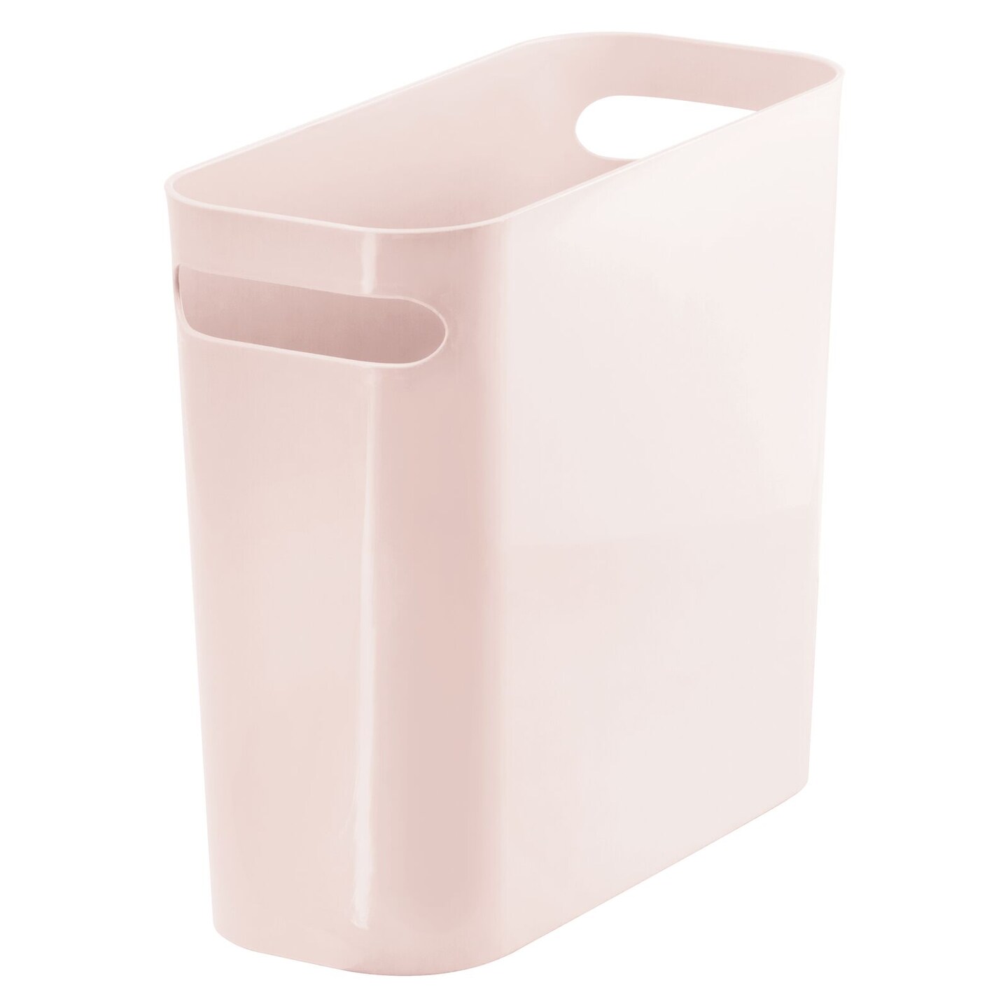 mDesign Plastic Small 1.5 Gal./5.7 Liter Trash Can with Built-In Handles