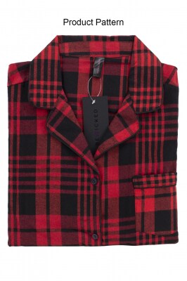 Women&#x27;s Red Plaid PJ Set