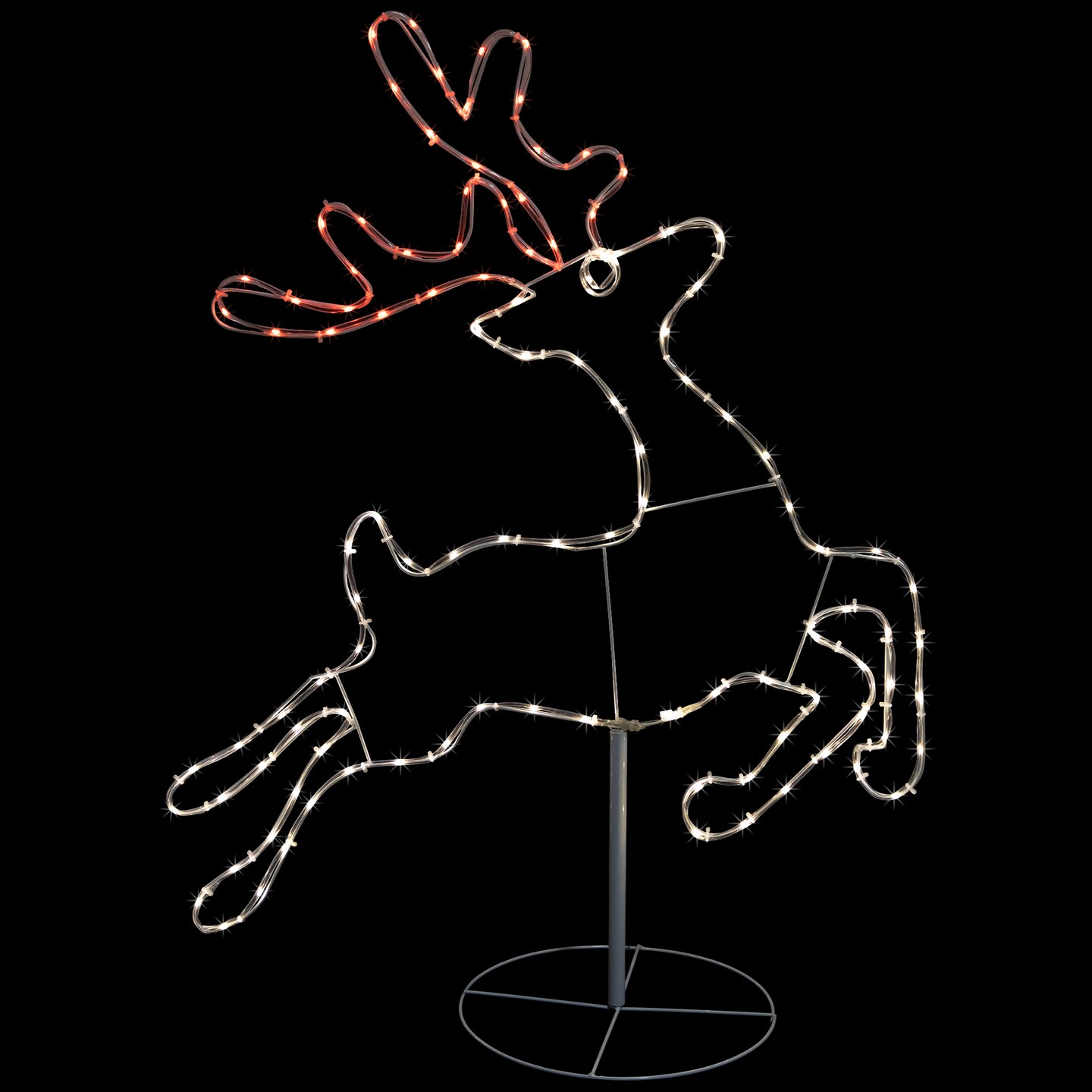 Northlight 36&#x22; Lighted Running Reindeer Silhouette Outdoor Christmas Decor