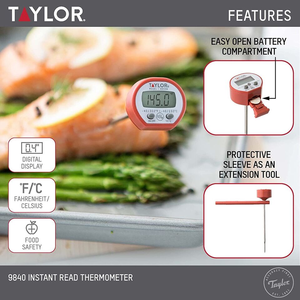 Read Digital Meat Food Grill BBQ Cooking Kitchen Thermometer