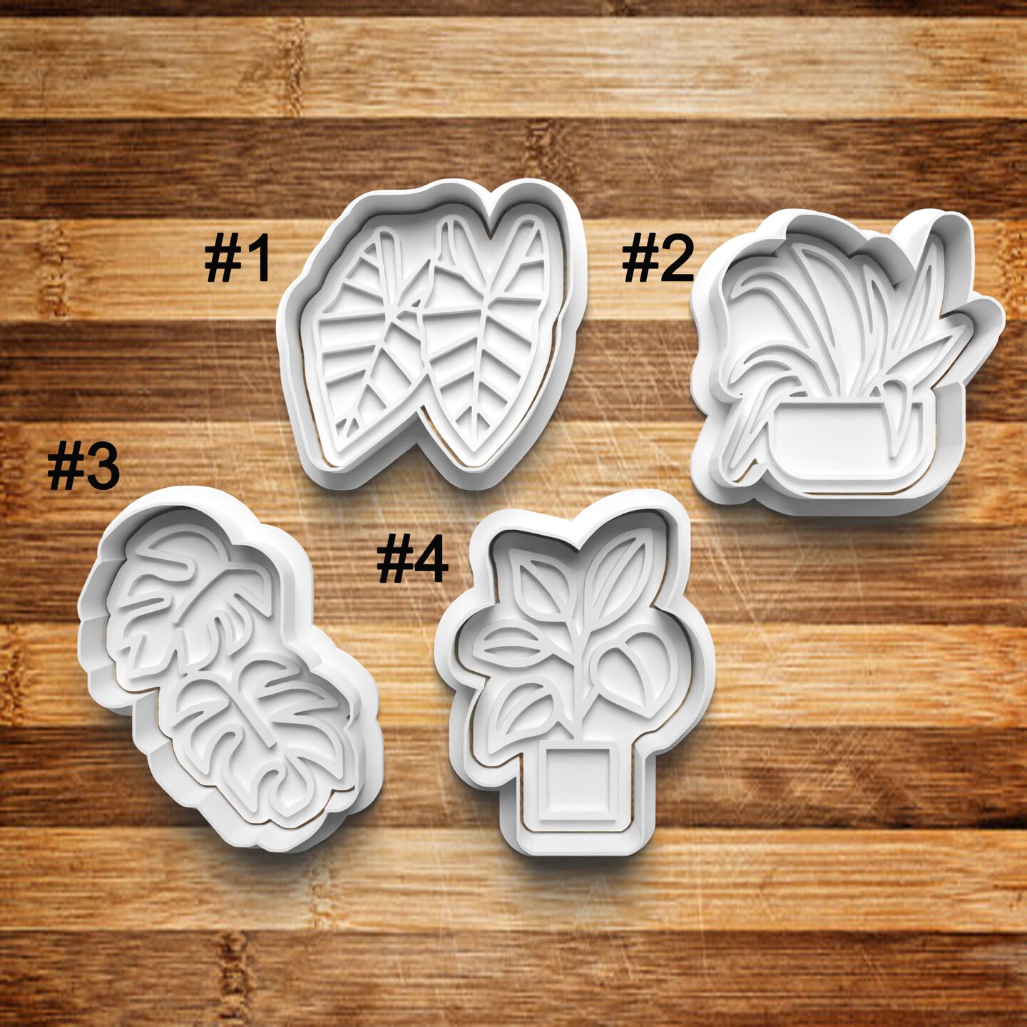 House Plants Cookie Cutter | Cookie Stamp | Cookie Embosser | Cookie ...