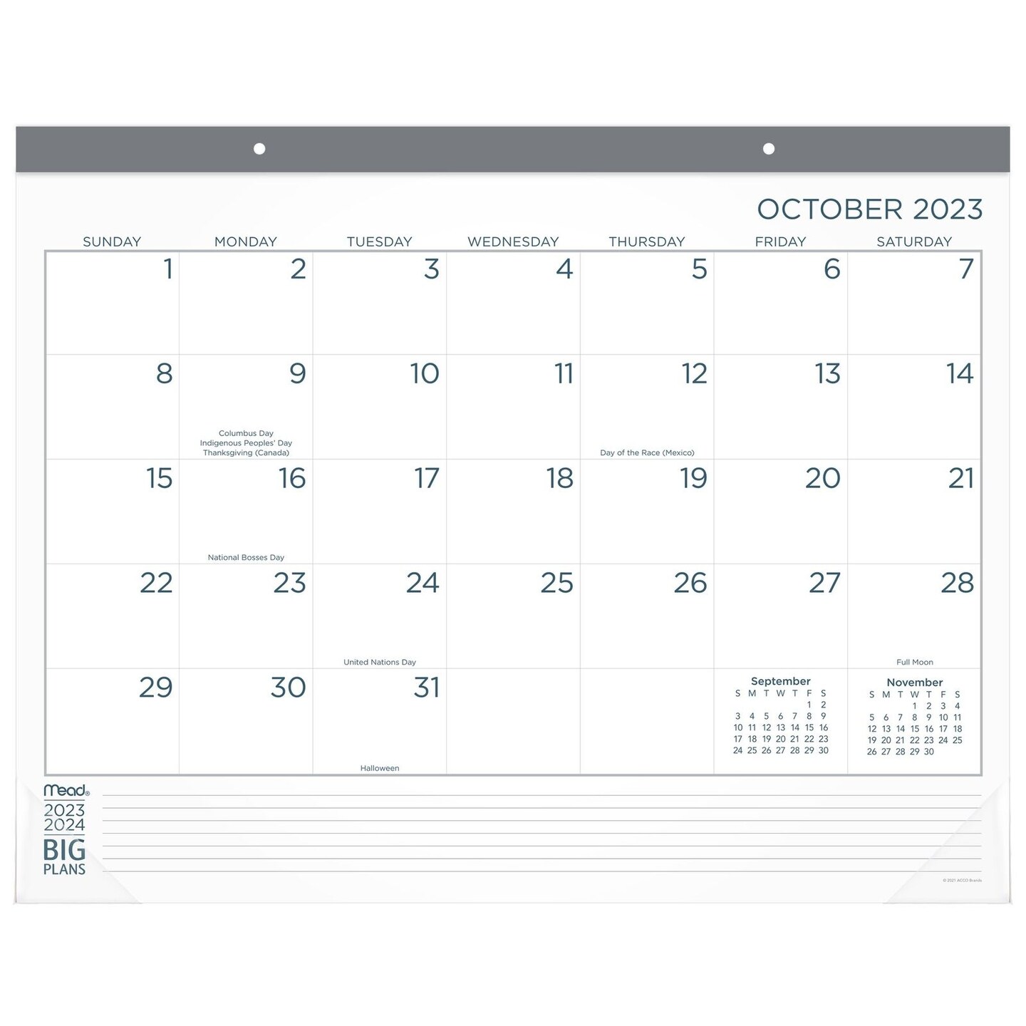 Mead BIG PLANS Standard Monthly Desk Pad Calendar Michaels