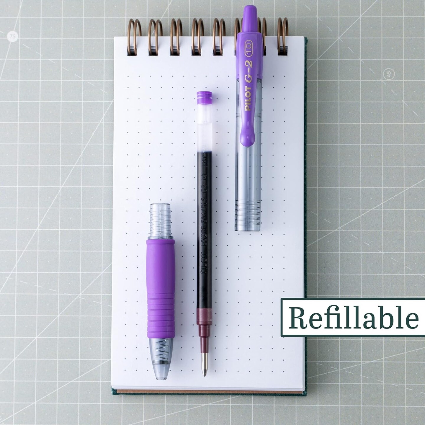 G2 Retractable Rollerball Gel Pens, Bold Point, 1.0mm, Purple Ink (31648)