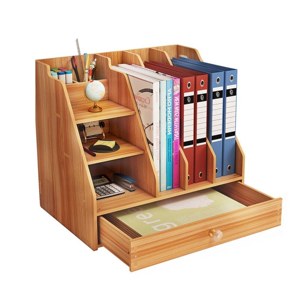 4 tier Bamboo Desktop Organizer for Office