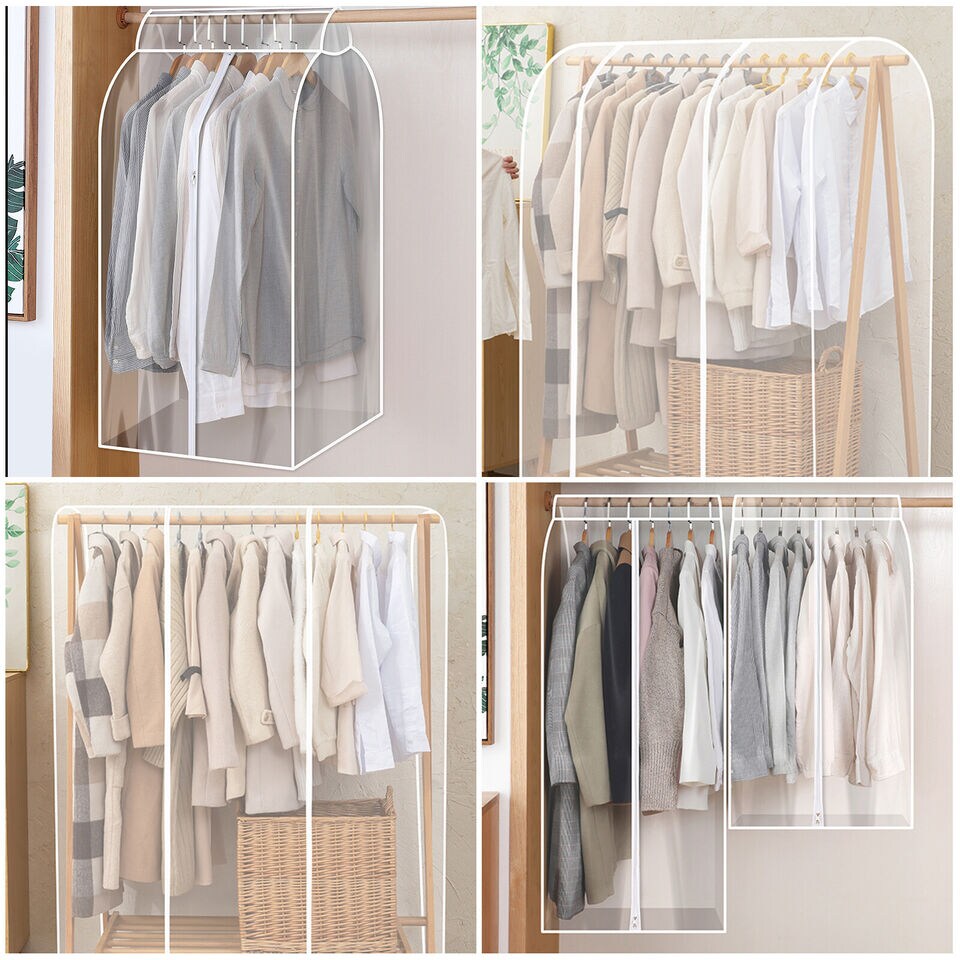 Clothes Storage Dust Cover Moisture-proof Garment Rack Cover