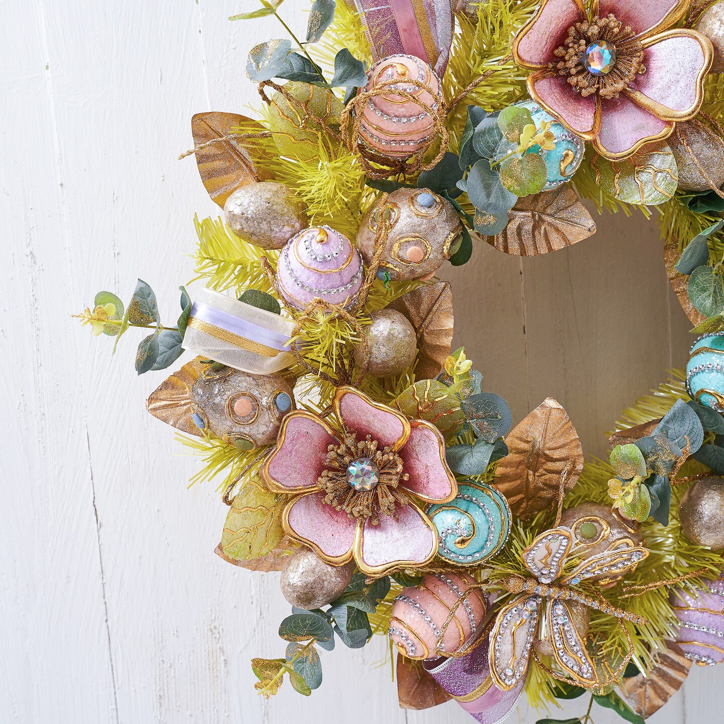 Easter Elegant Premium Handcrafted Wreath 22&#x22;