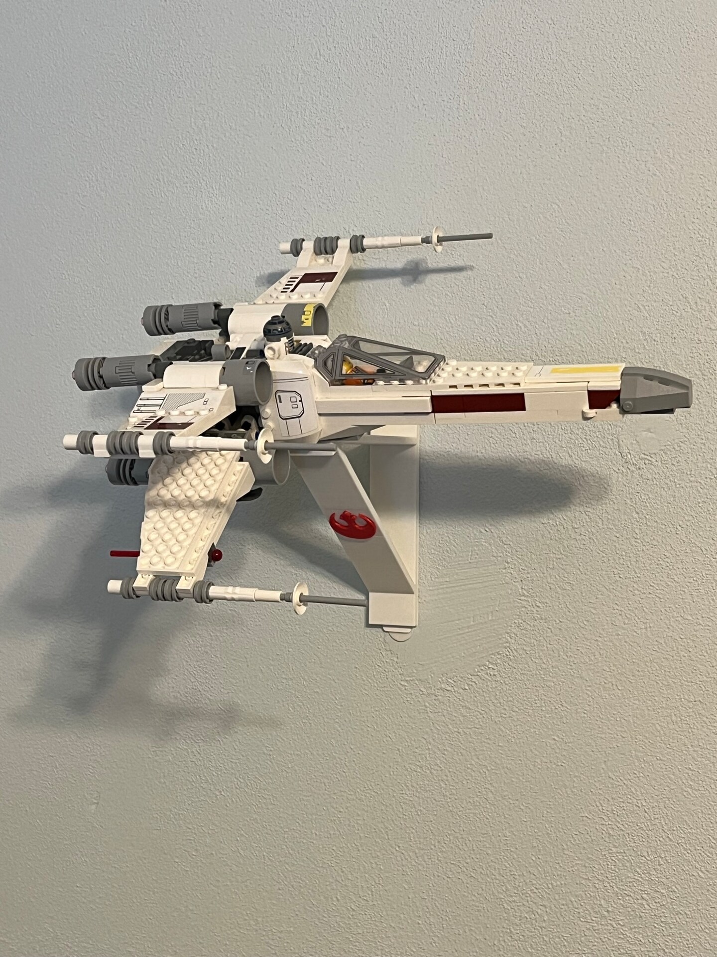 Wall Mount for LEGO Star Wars Luke Skywalker s X Wing Fighter