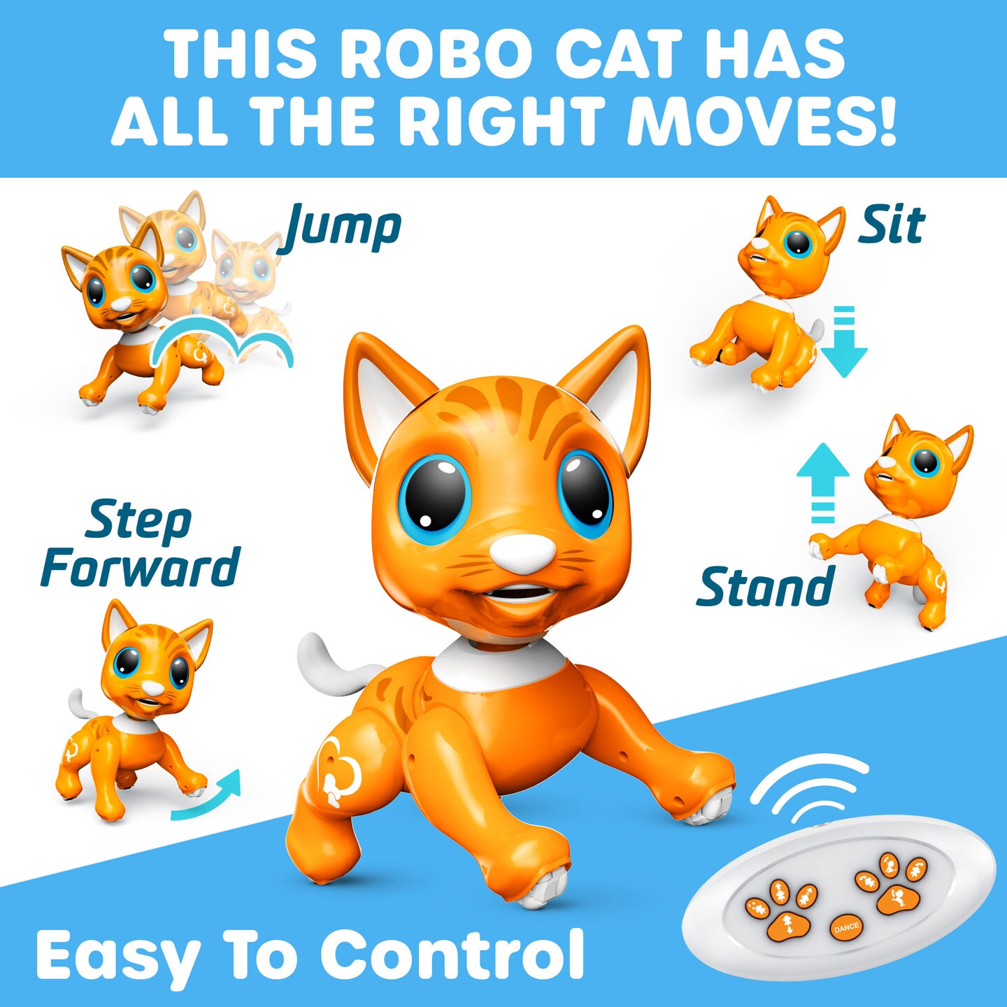 Power Your Fun Robo Pets Cat for Girls and Boys