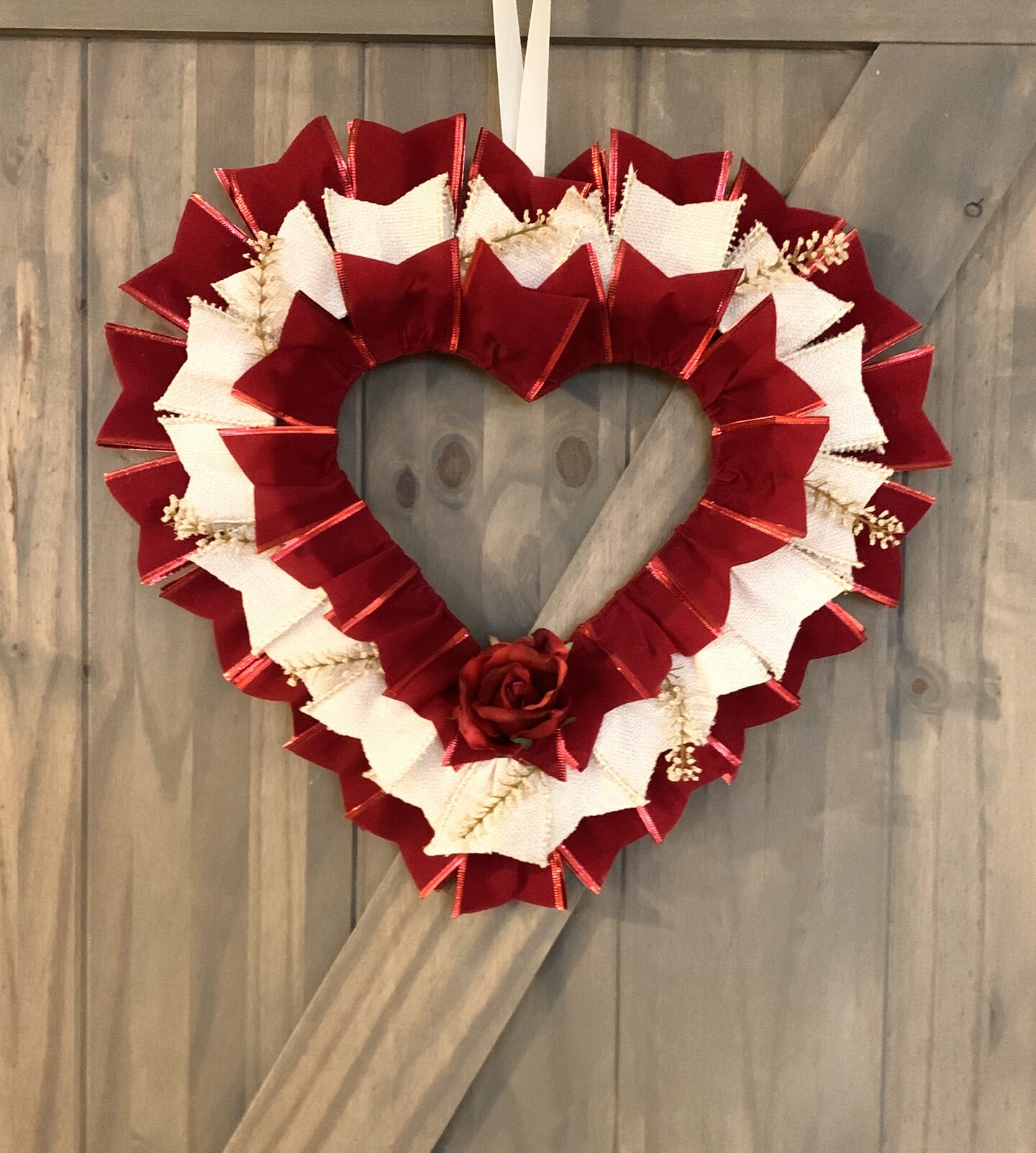 Valentine Wreath Heart Wreath Valentine Decor Front Door