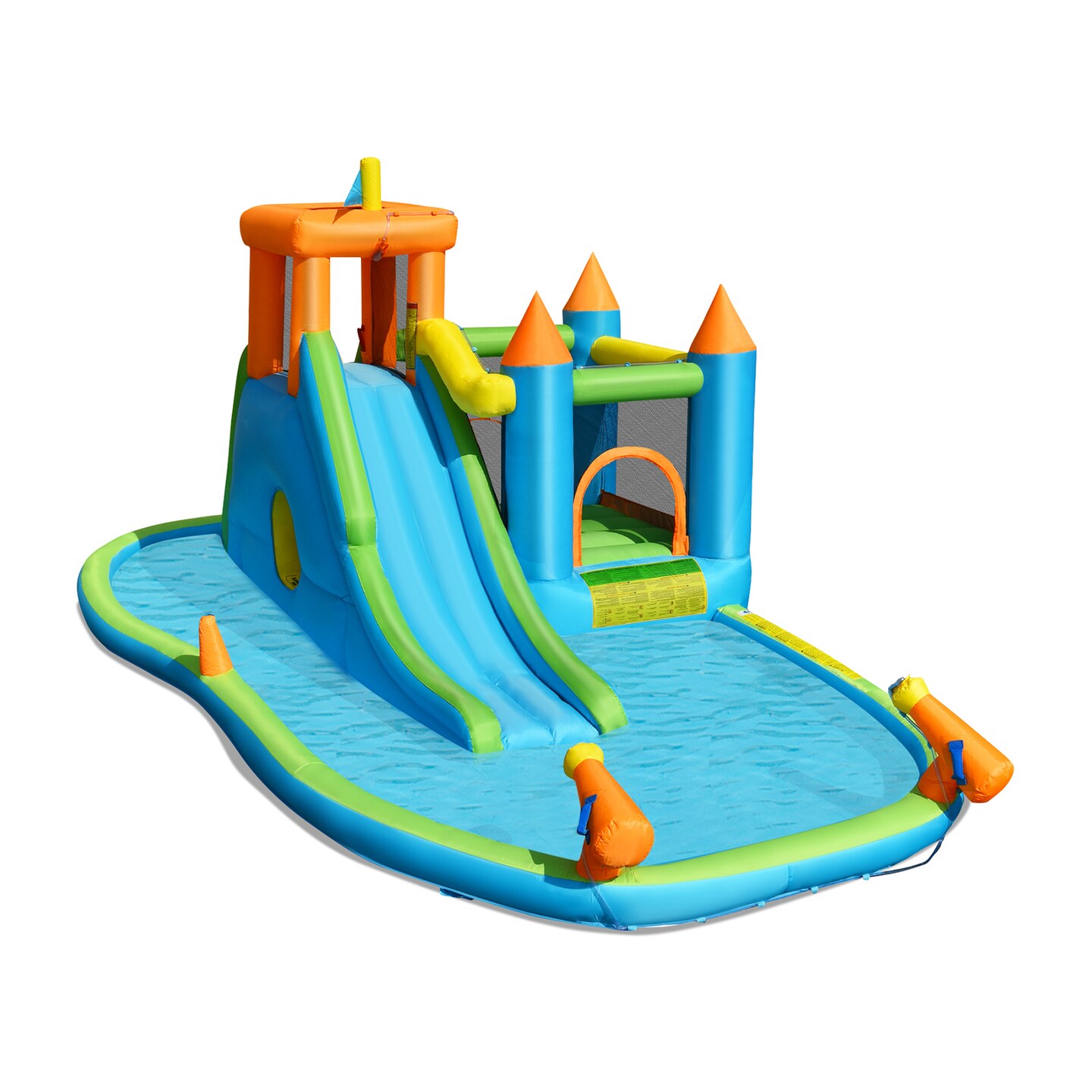 Inflatable Water Slide Kids Bounce House Splash Water Pool