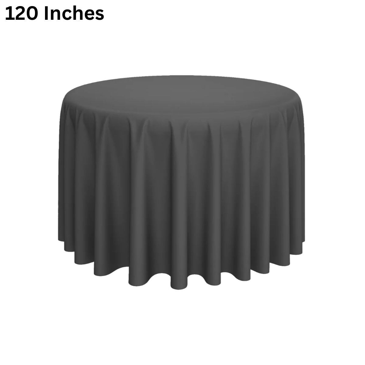 120 Inches Elegant Fabric Tablecloth