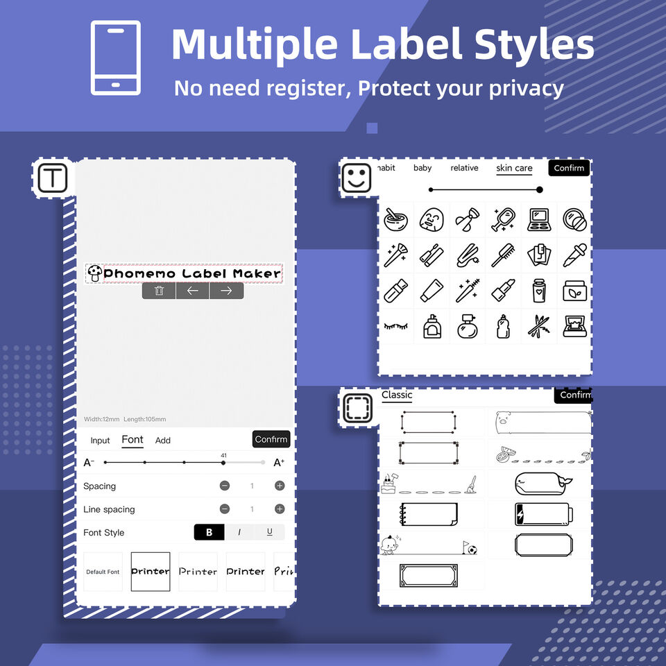 Wireless Pocket Mini Thermal Transfer Label Maker Paper Printer