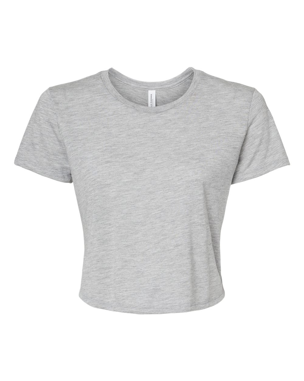 BELLA + CANVAS Women’s Flowy Crop Crewneck Short Sleeve Tee – Fit Fashion Top for Casual Wear