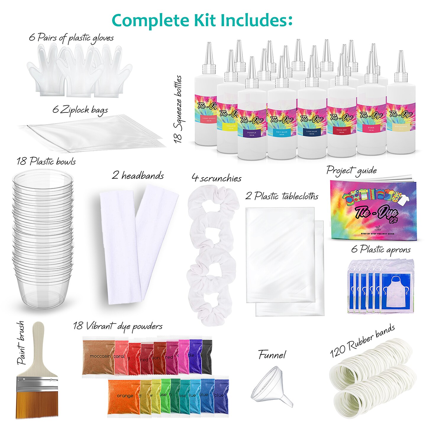 CraftBud DIY Tie Dye Kit