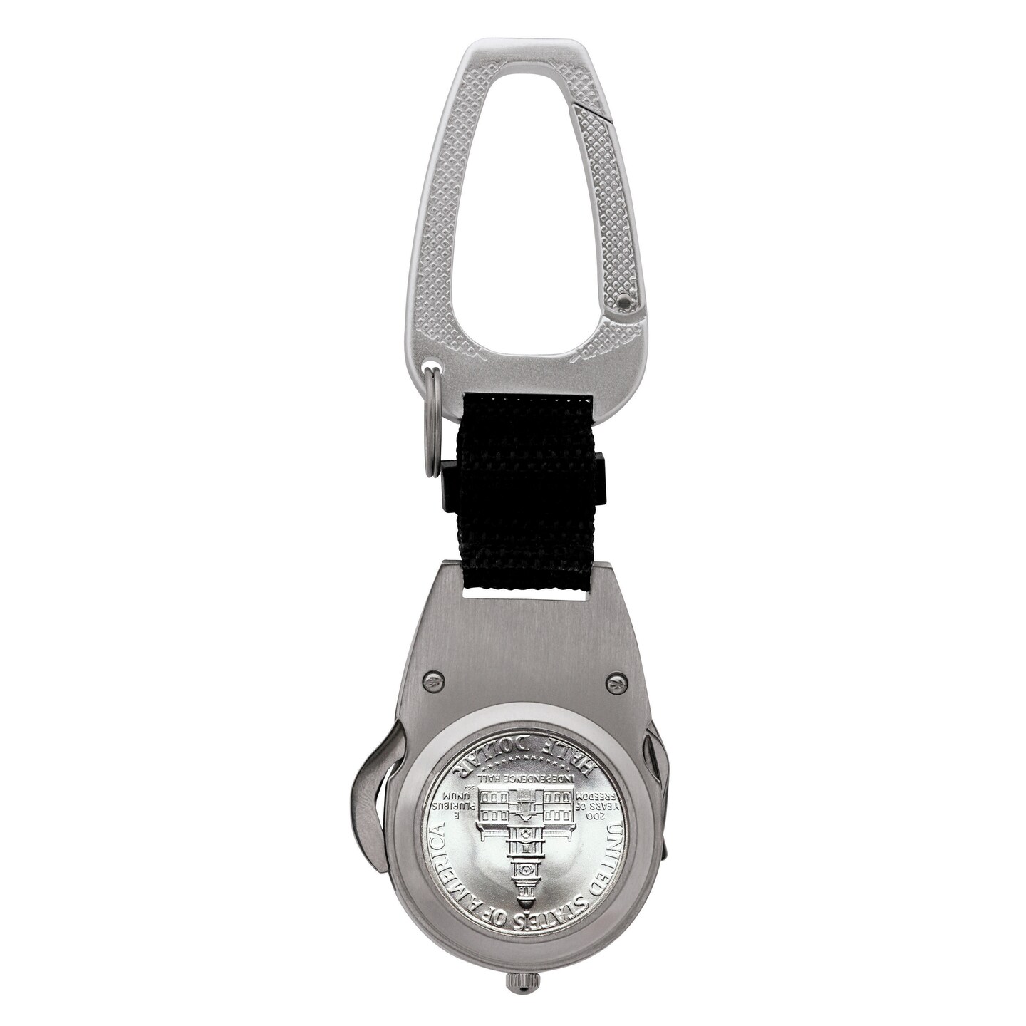 JFK Bicentennial Half Dollar Coin Multi-Tool Pocket Watch Compass