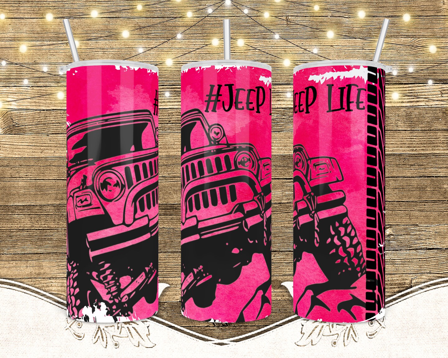 Jeep Life Sublimation Tumbler