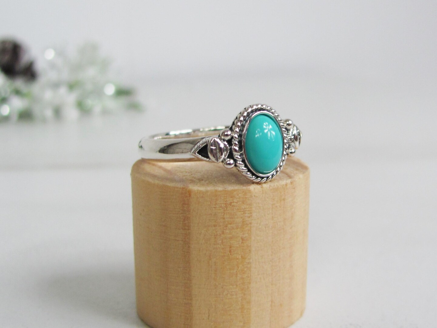 Natural Sleeping Beauty Turquoise selling 4.71 cts / Marcasite Sterling Ring 7