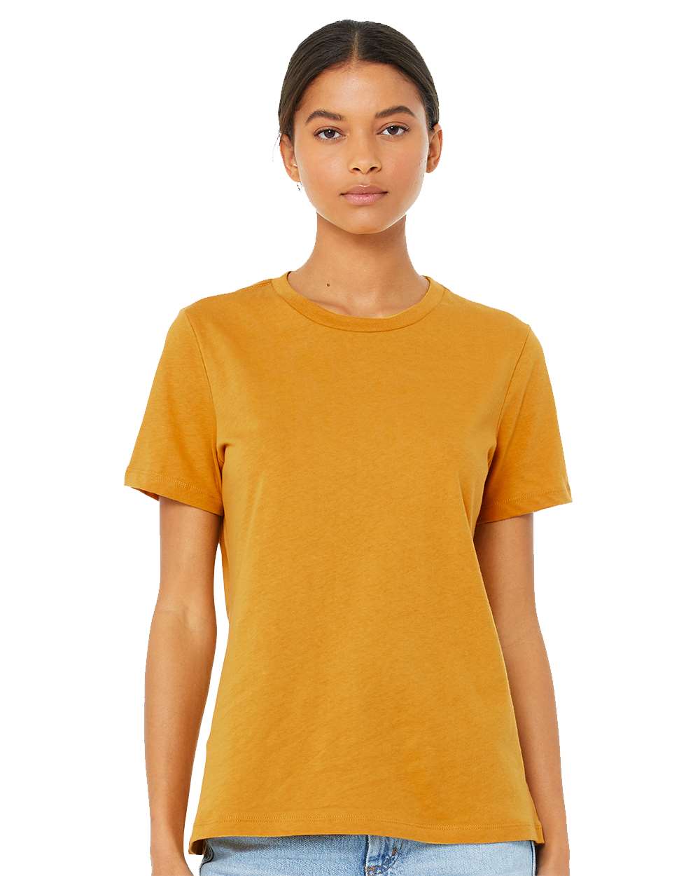 BELLA + CANVAS - Women’s Relaxed Fit Heather Cvc Tee 4.2 Oz 52/48 Ring ...