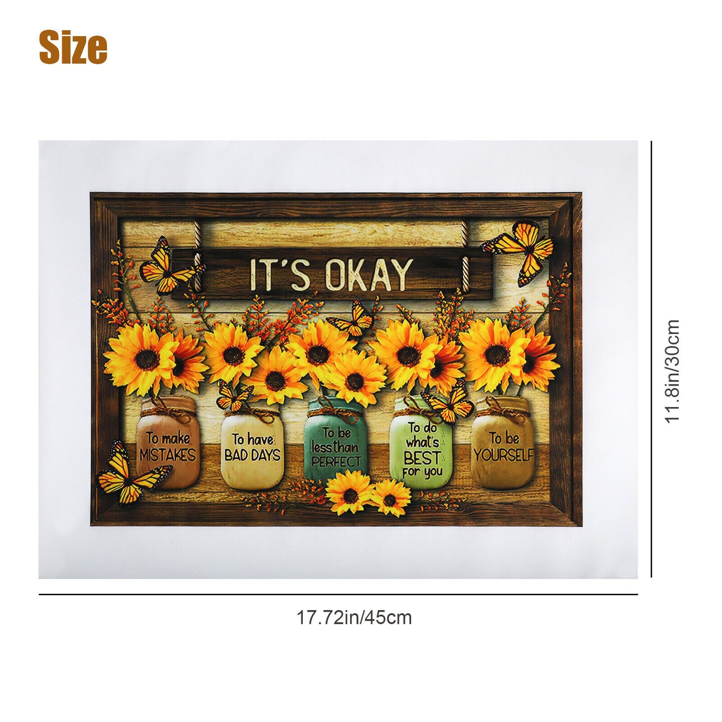 30x45 cm Decorative Sunflower Wall Art Print Picture