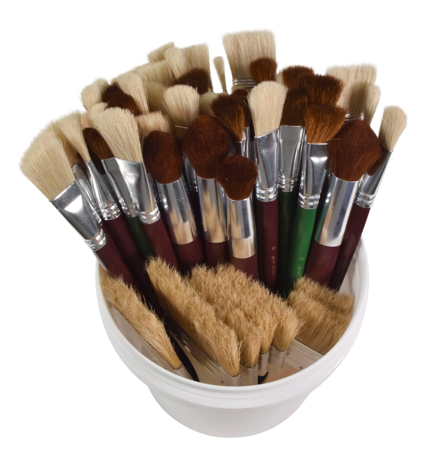 Sax Jumbo Brush Assortment, Assorted Brush Types, Assorted Handles, Assorted Sizes, Pack of 72