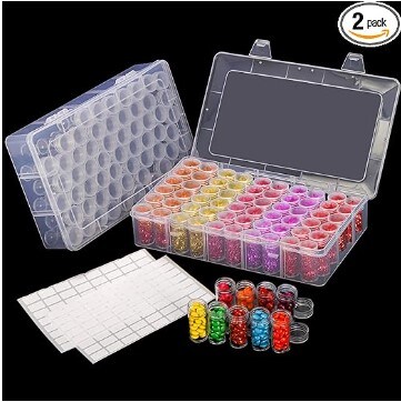  Diamond Painting Storage Containers, 1 Pack 60 Grids Bead  Organizer and Diamond Painting Labels, Bead Organizers and Storage for Diamond  Painting Accessories, Diamond Art Storage, Diamond Dots Storage : Arts,  Crafts