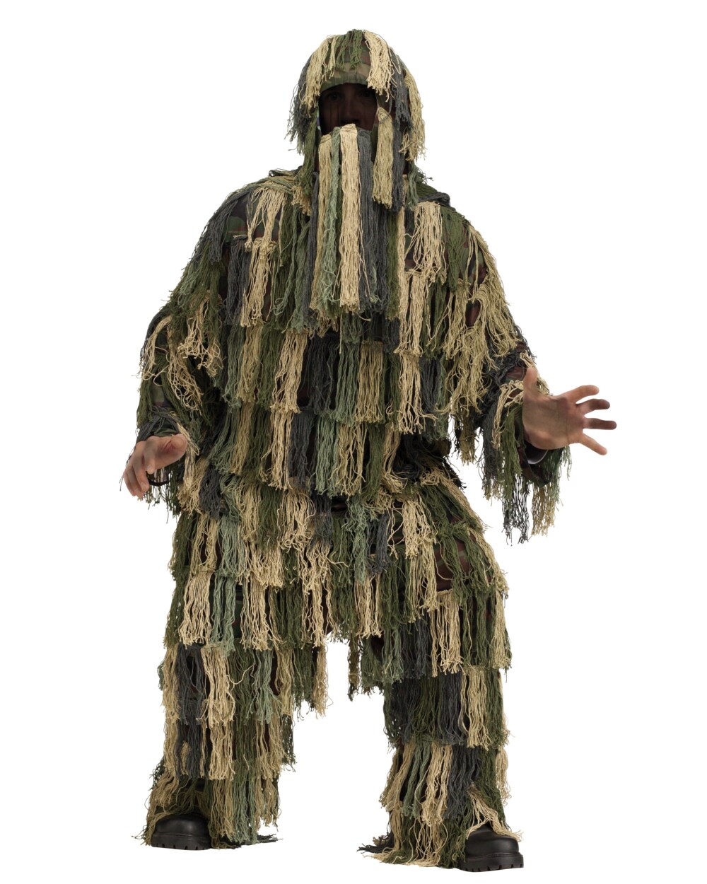 Adults Ghillie Suit Military Army Camouflage Costume Standard 33-42
