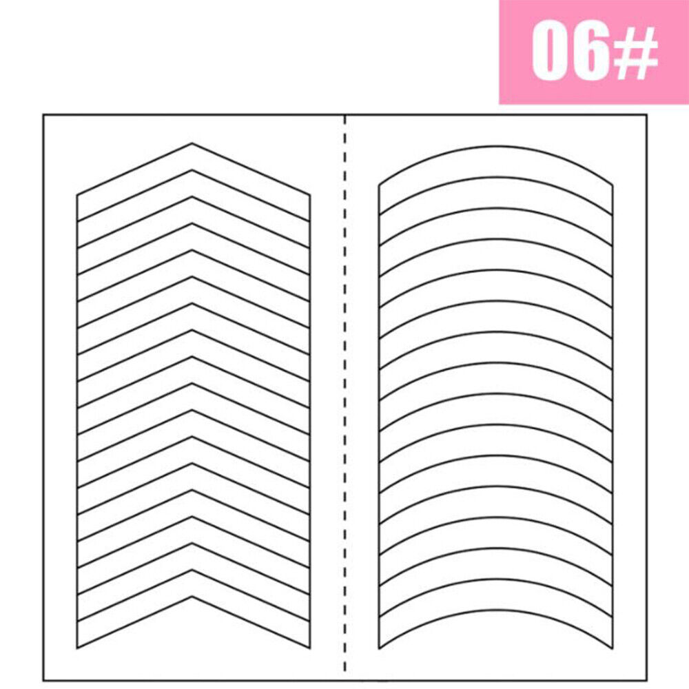 Kitcheniva French Manicure Nail Art Tips DIY Guide Sticker | Michaels