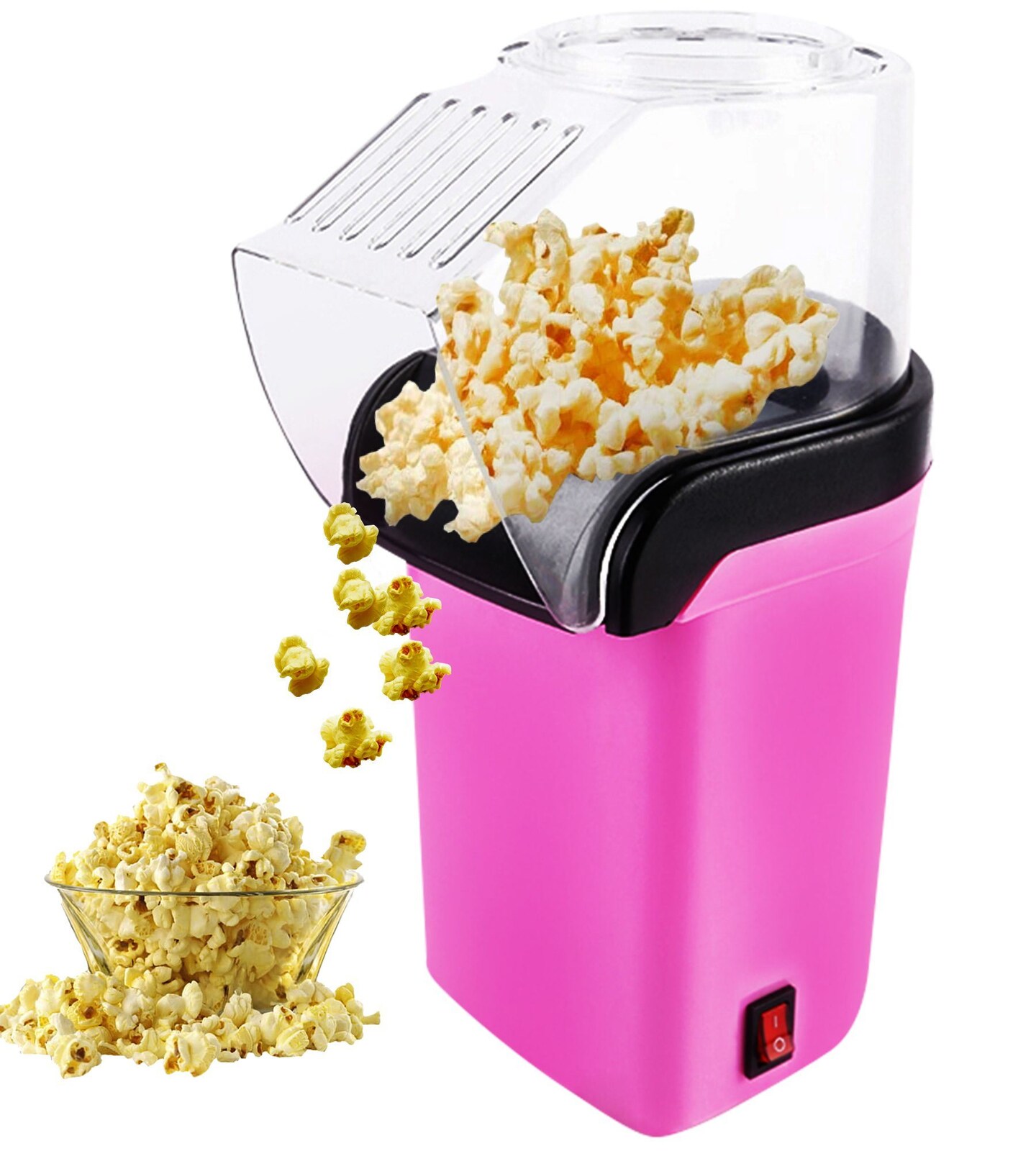 Popcorn Machine Hot Air Electric Popper Kernel Corn Maker Bpa Free No Oil