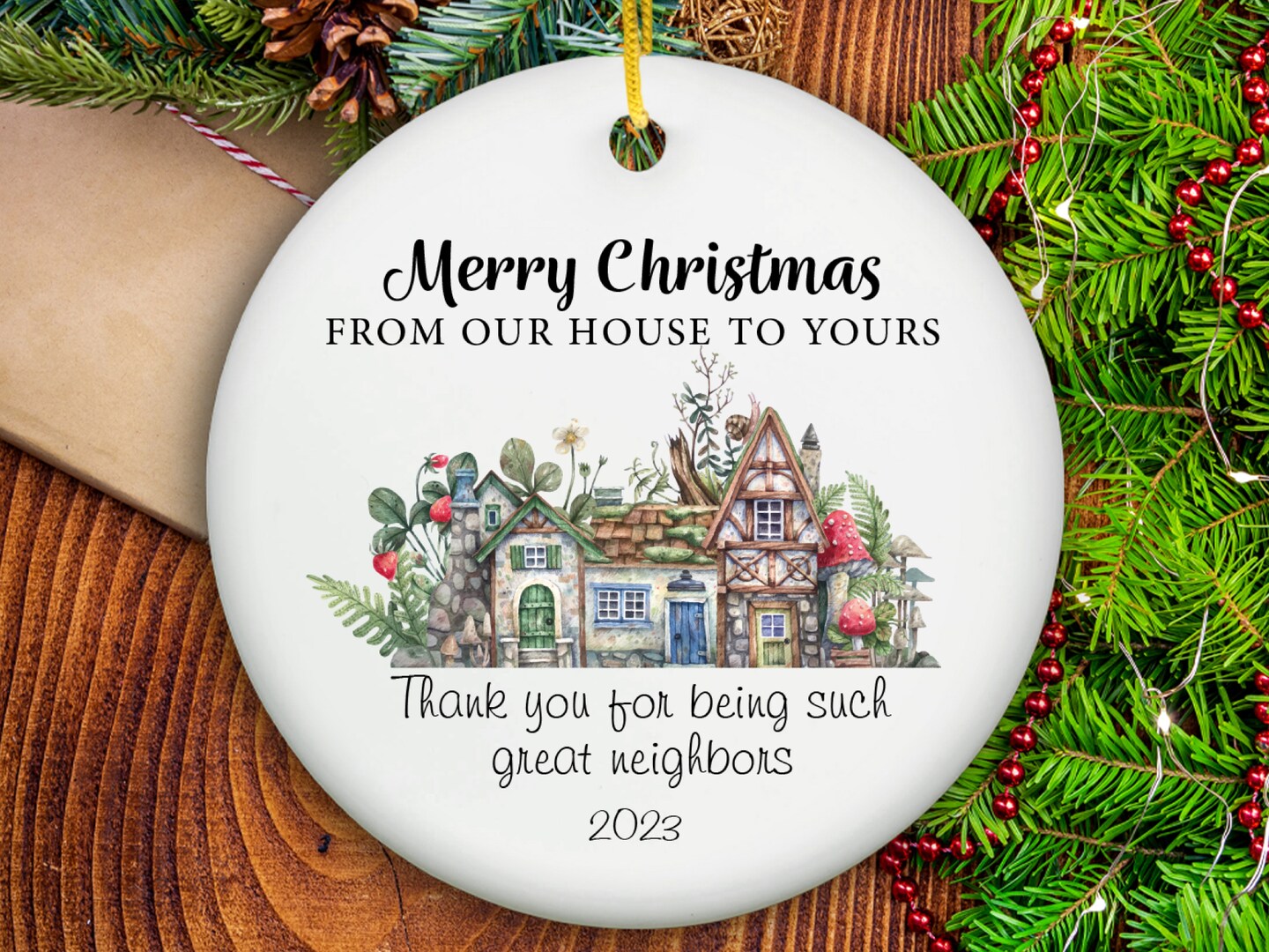 NEIGHBOR christmas ornament, Christmas Gift for Neighbor, Best Neighbor  Ever Gift, Appreciation Gift, Thank You Ornament, New Neighbor Gift