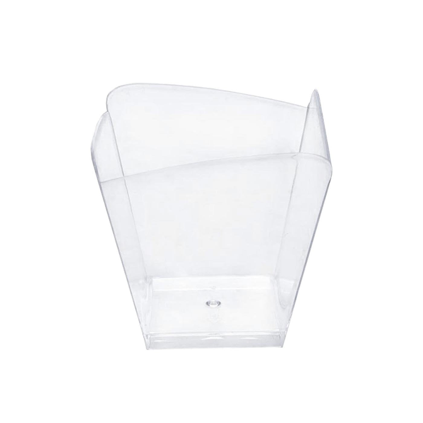 Clear Small Square Disposable Plastic Cups - 3.5 Ounce (288 Cups)