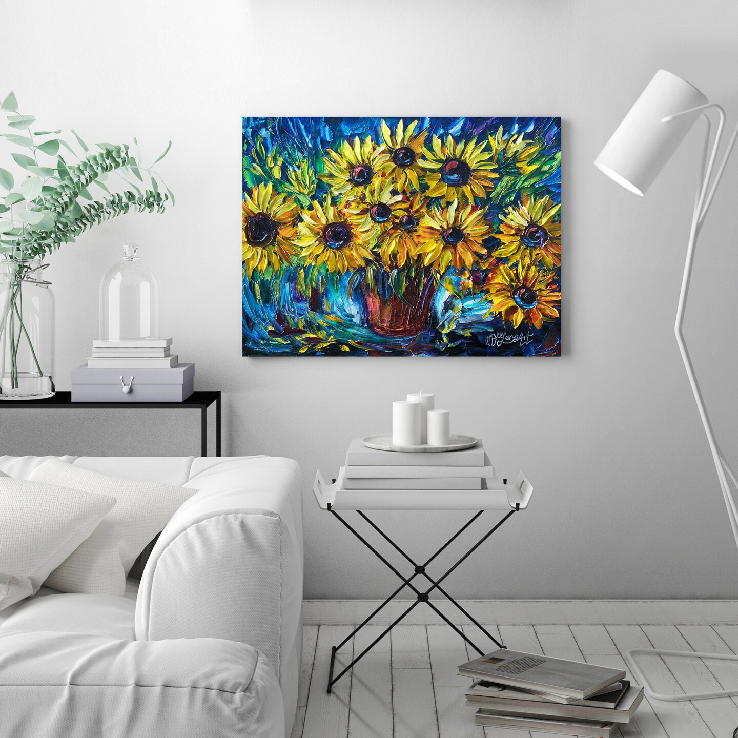 Sunflowers by OLena Art  Gallery Wrapped Canvas - Americanflat