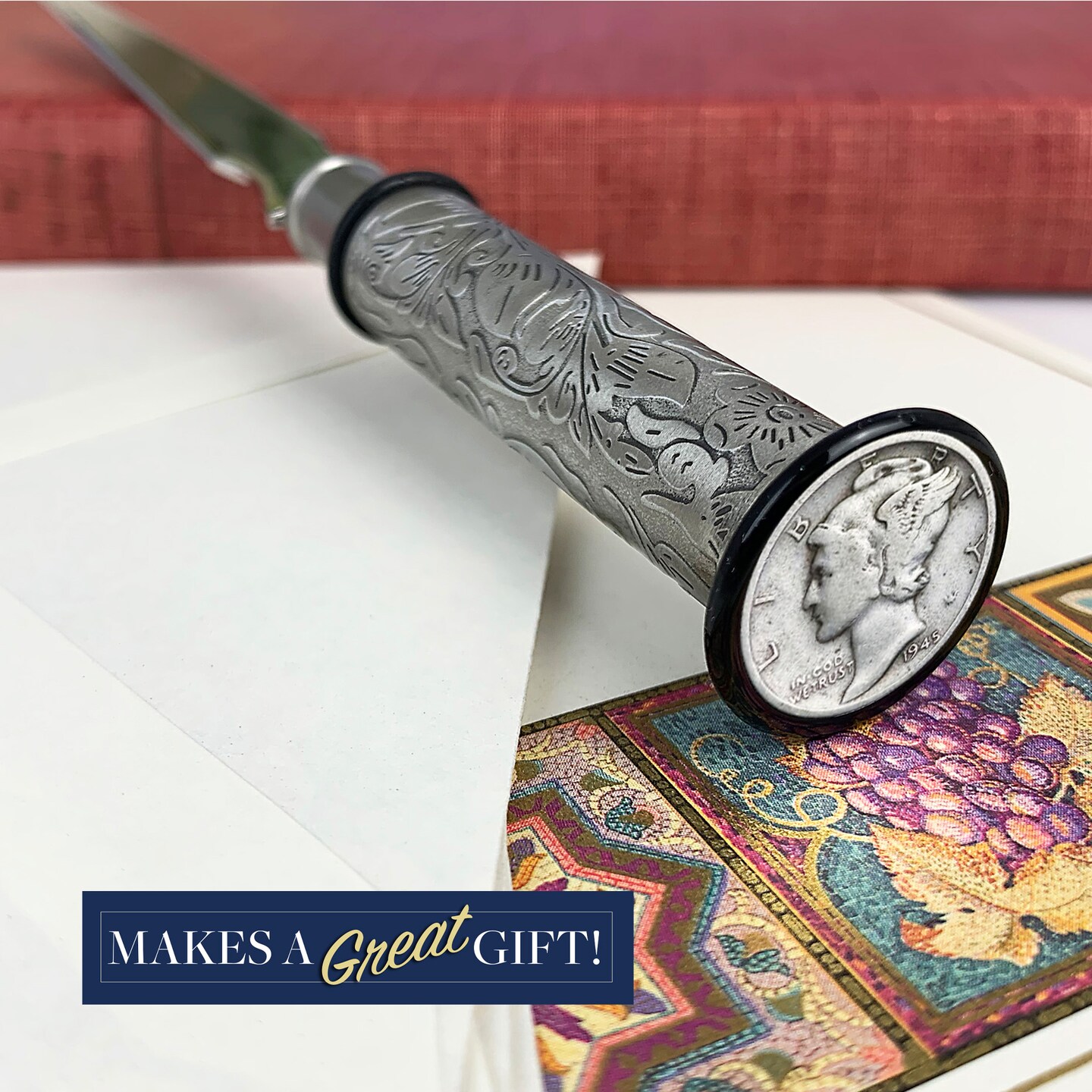Silver Mercury Dime Letter Opener