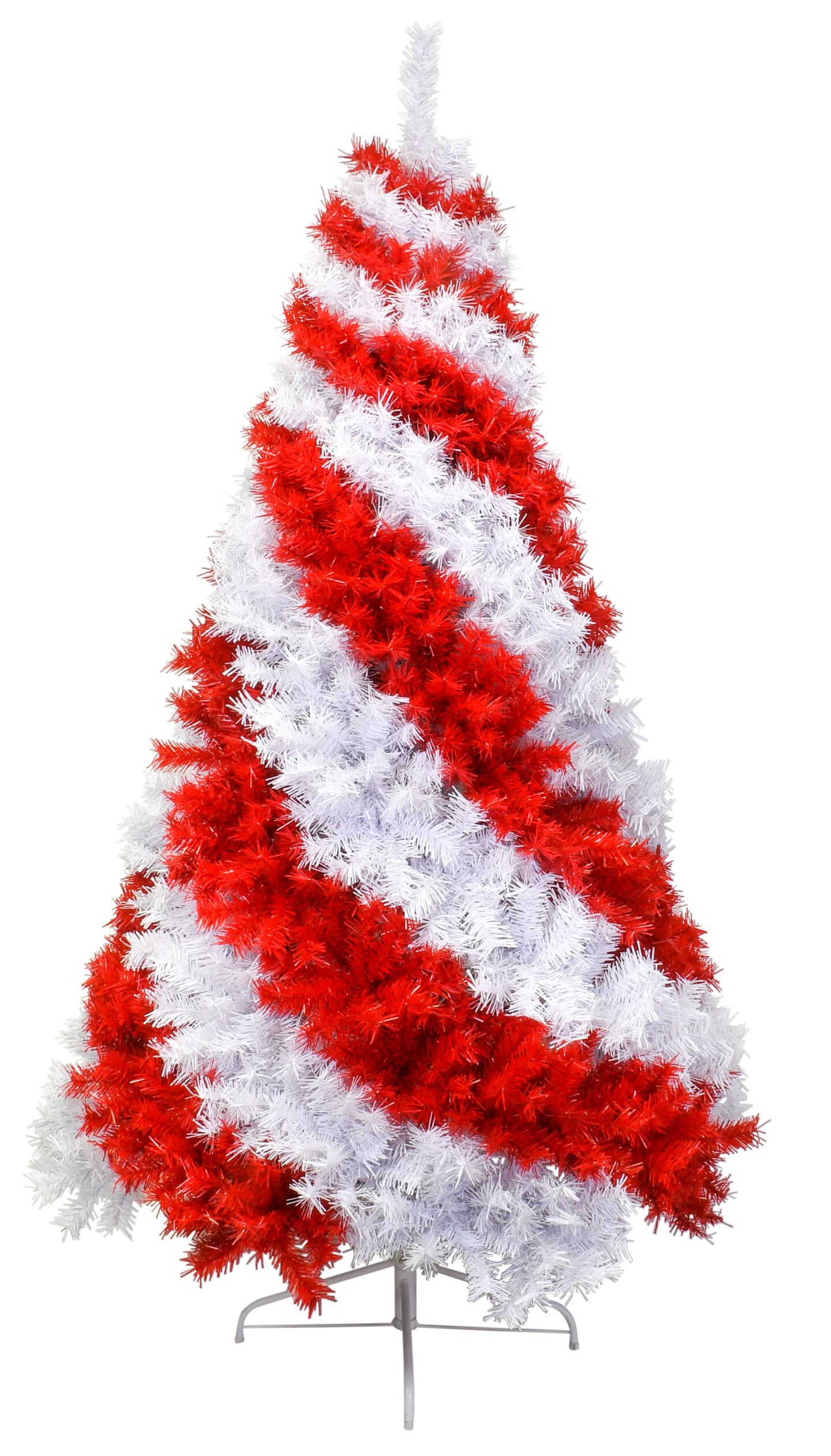 Tree Buddees 6 Foot Red and White Swirl Candy Cane Colored Artificial Christmas Tree